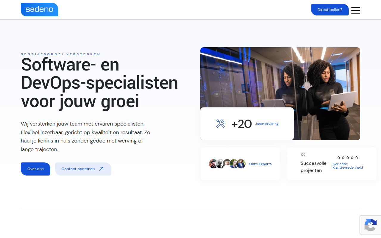 Screenshot van sadeno.com