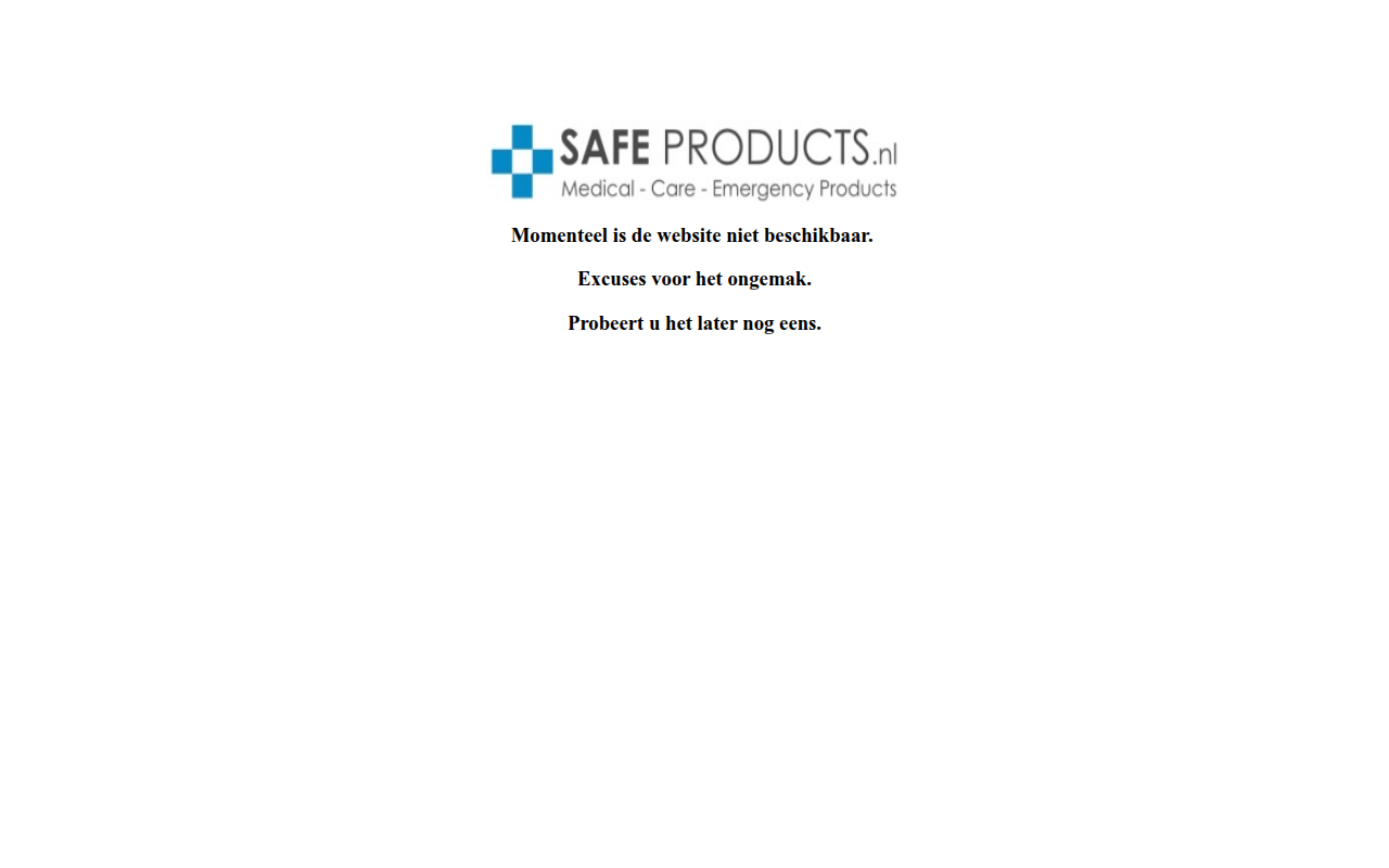 Screenshot van Safe-products
