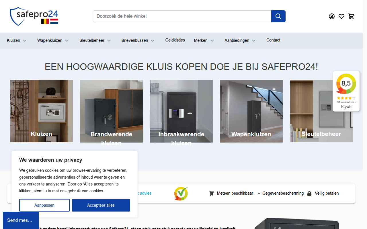 Screenshot van safepro24.nl