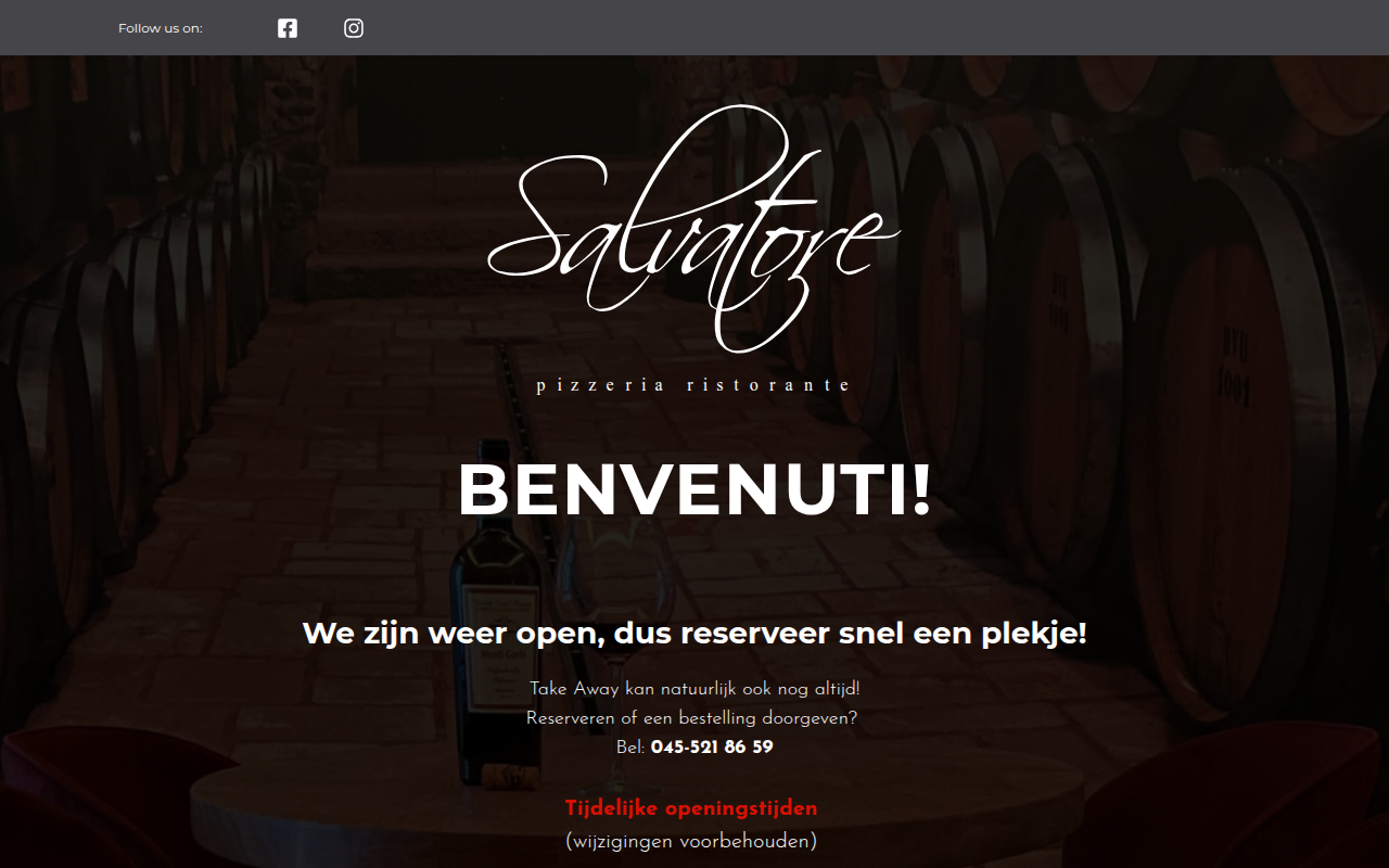 Screenshot van salvatore.nl