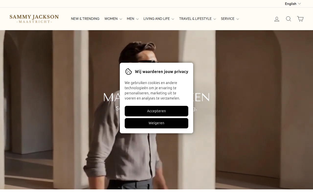 Screenshot van sammy-jackson.shop