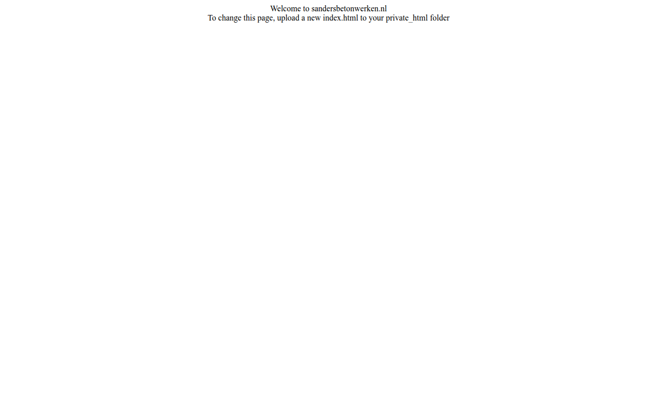 Screenshot van sandersbetonwerken.nl