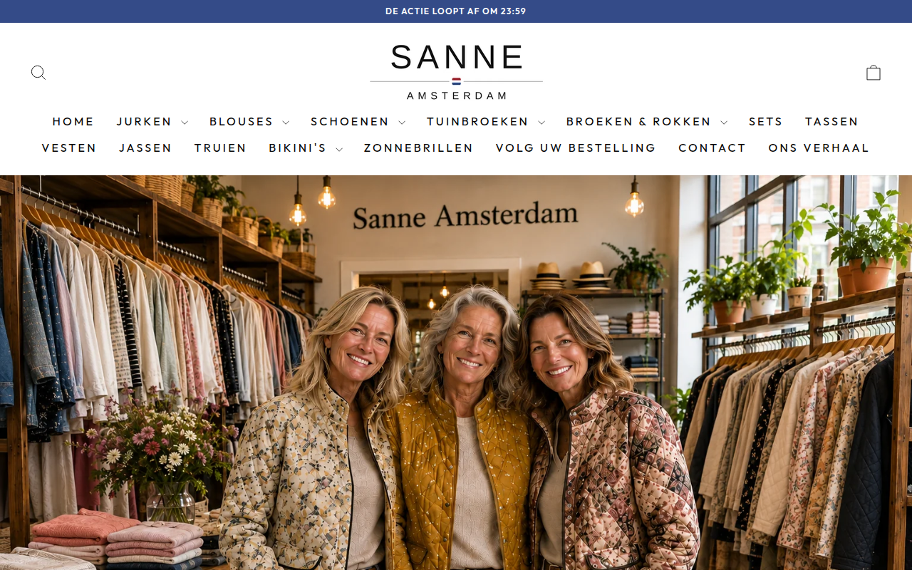 Screenshot van sanne-amsterdam.nl