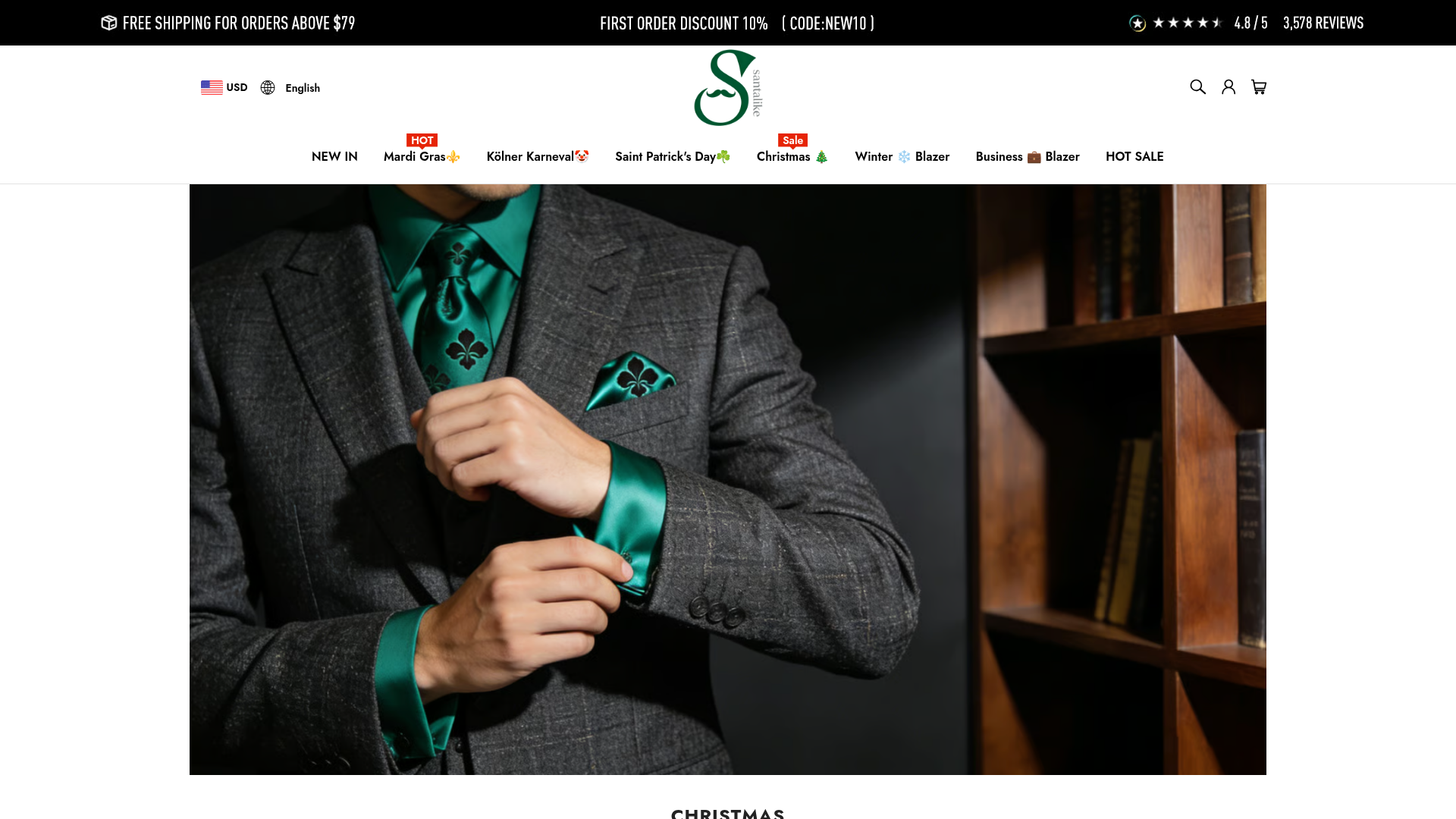 Screenshot van santalike.com