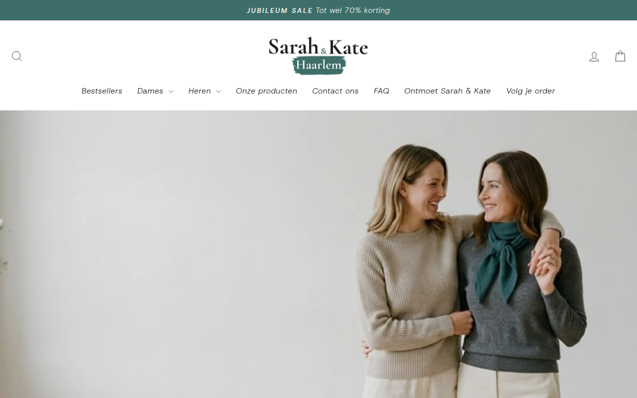 Screenshot van sarahkatehaarlem.com