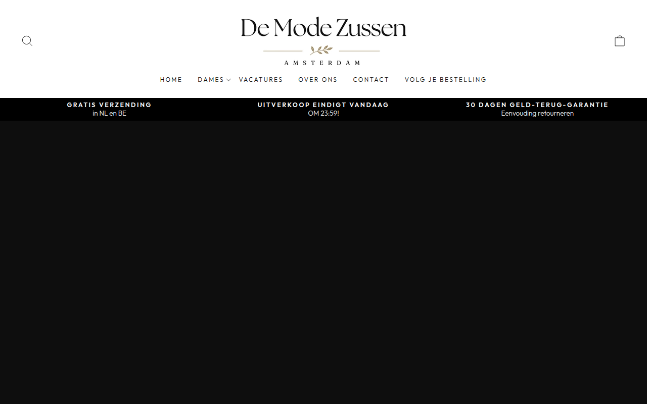 Screenshot van sarahsmodehuis.nl