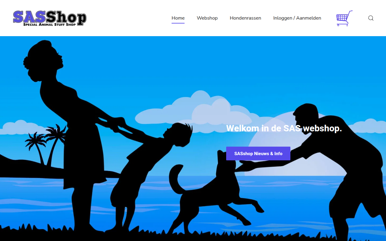 Screenshot van Sasshop