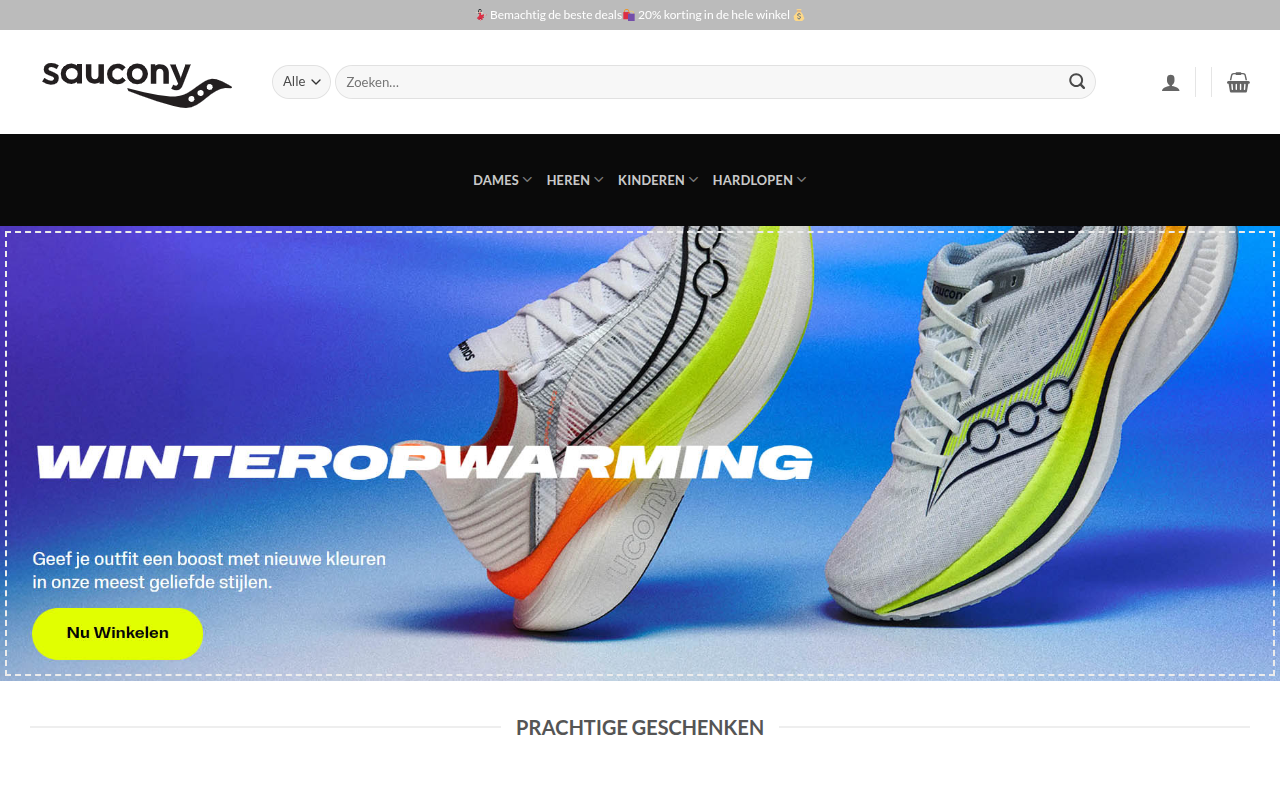 Screenshot van sauconynederland.com