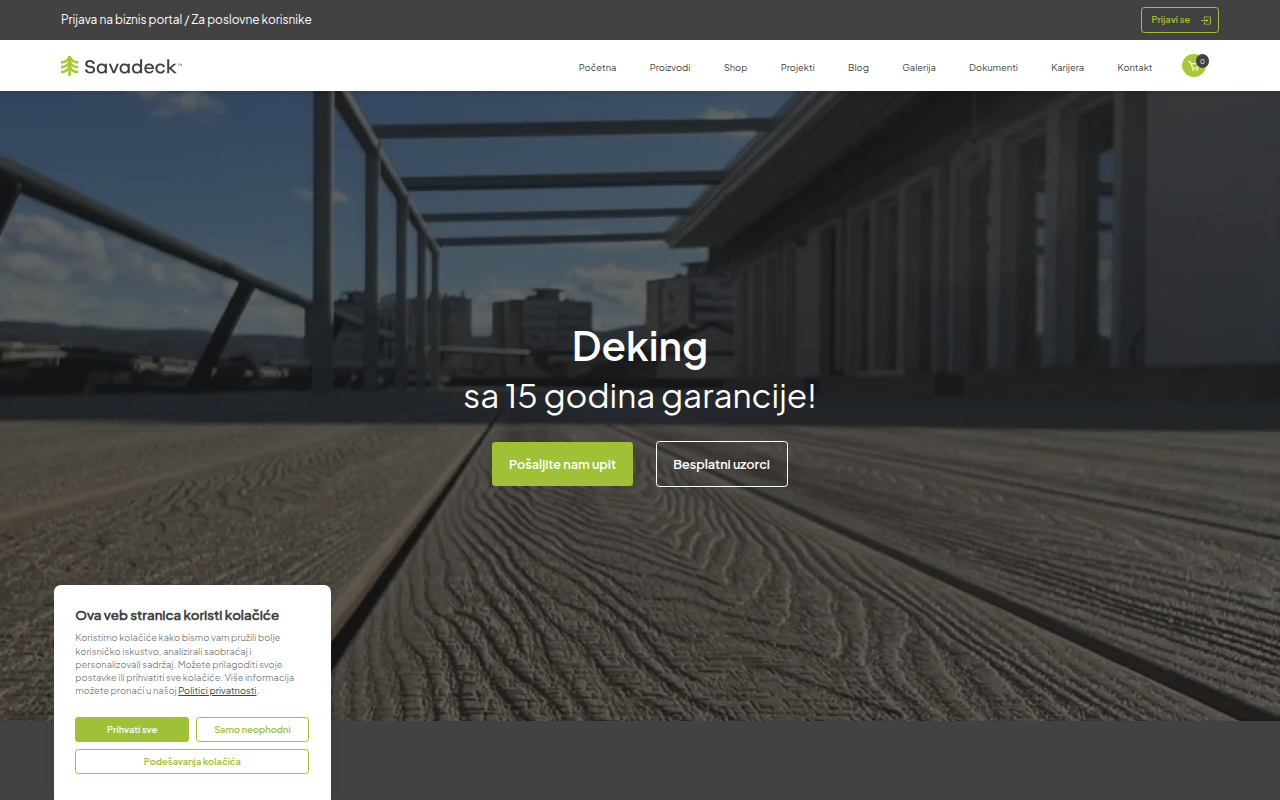 Screenshot van savadeck.com