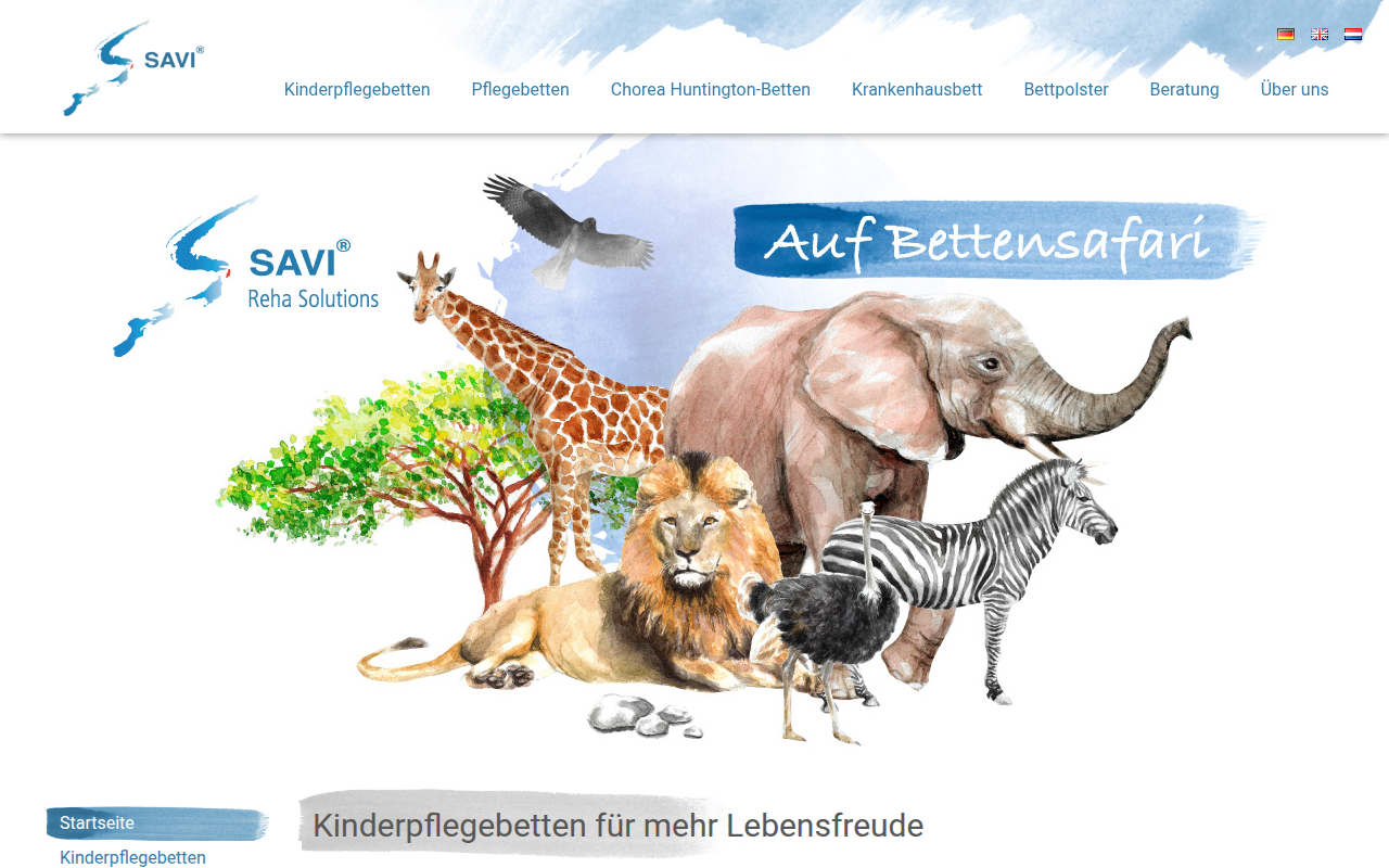 Screenshot van savi.de