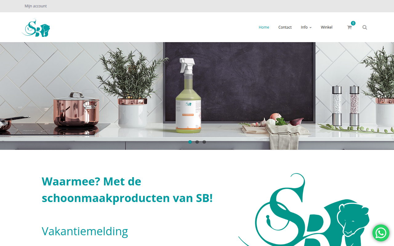 Screenshot van sb-reinigers.nl