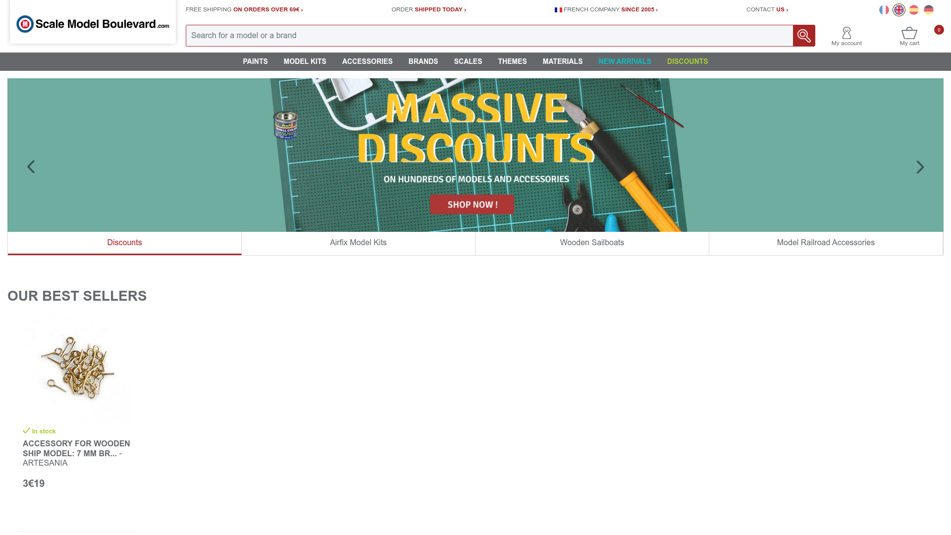 Screenshot van scale-model-boulevard.com