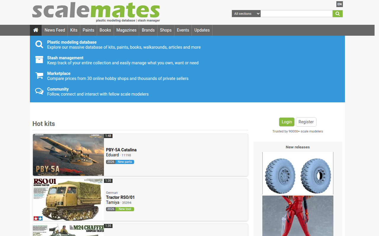 Screenshot van scalemates.com