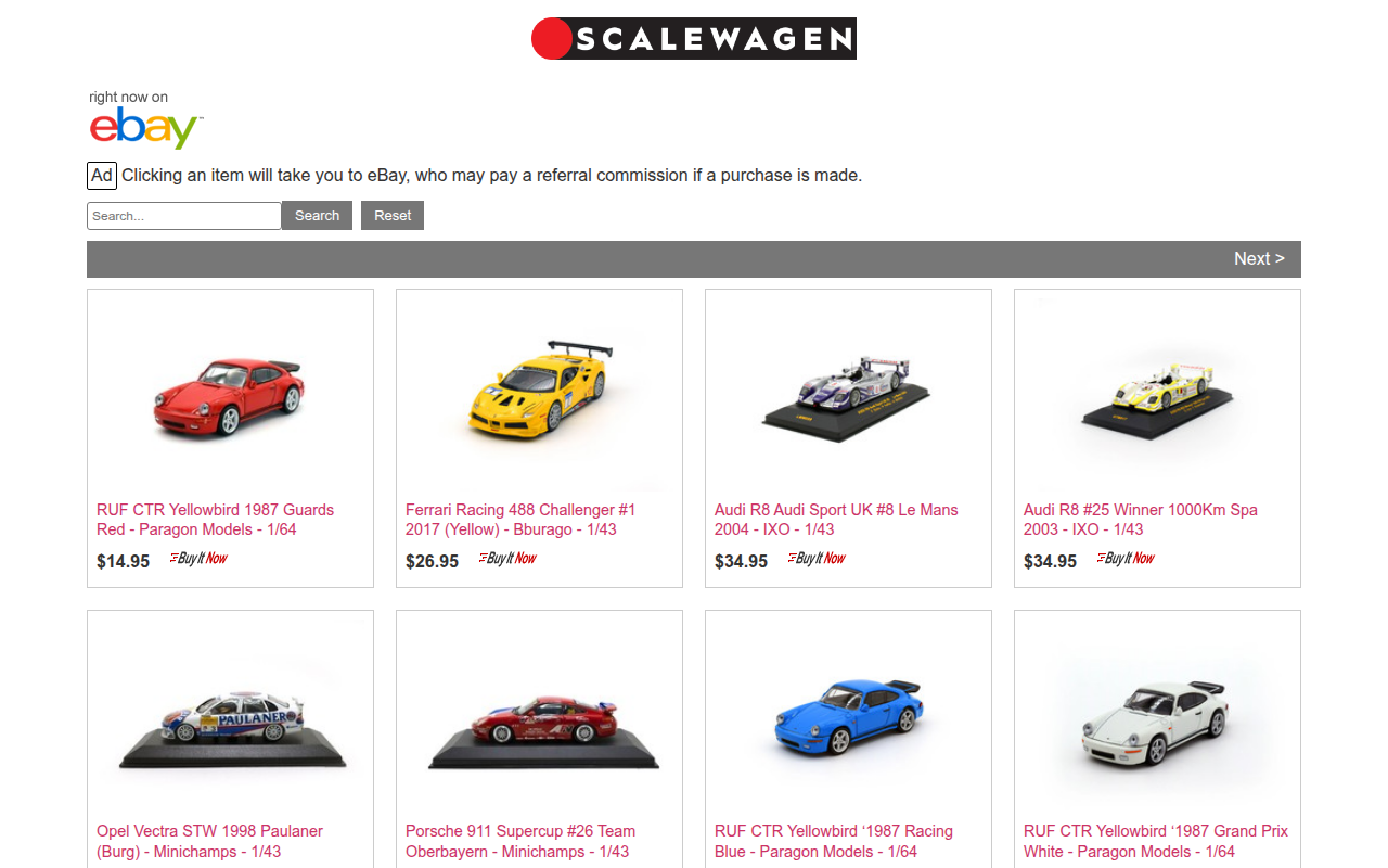 Screenshot van scalewagen.com