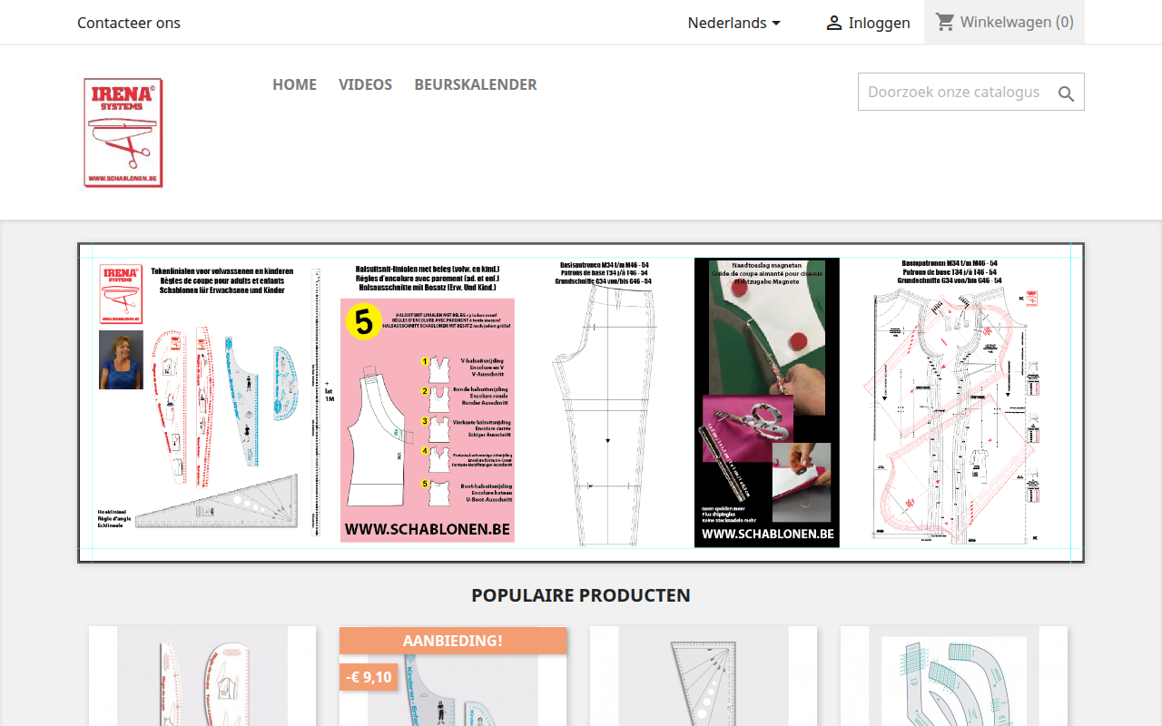 Screenshot van schablonen.be