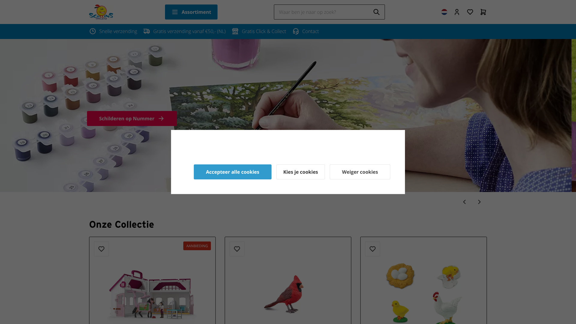Screenshot van schellens-speelgoed.nl