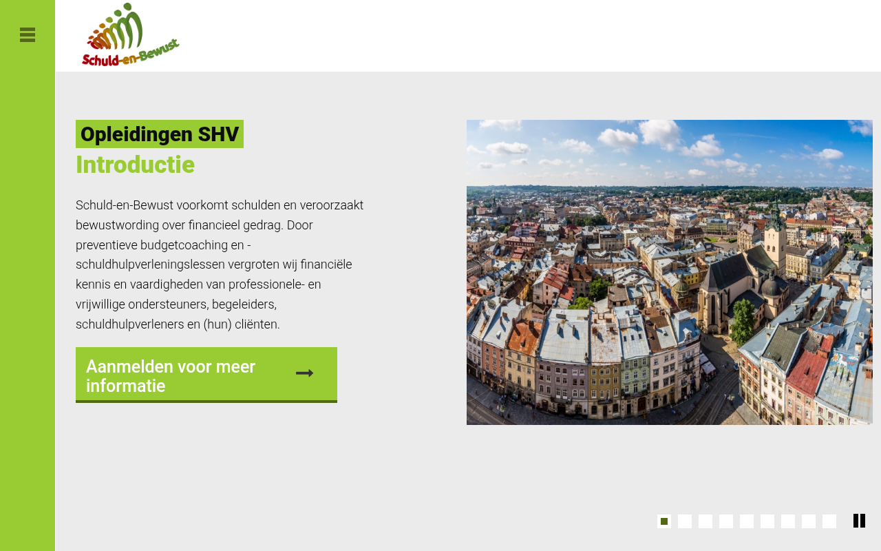 Screenshot van schuld-en-bewust.nl
