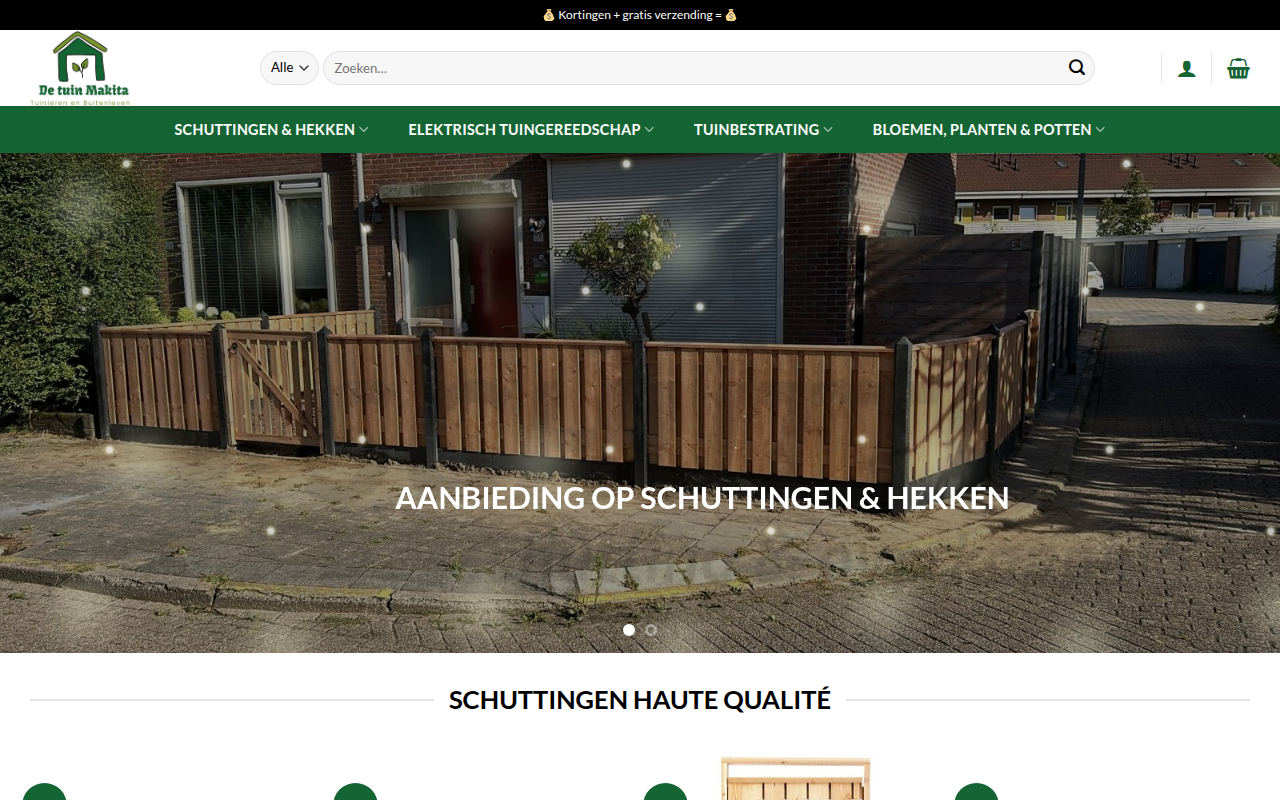 Screenshot van schuttingens.com