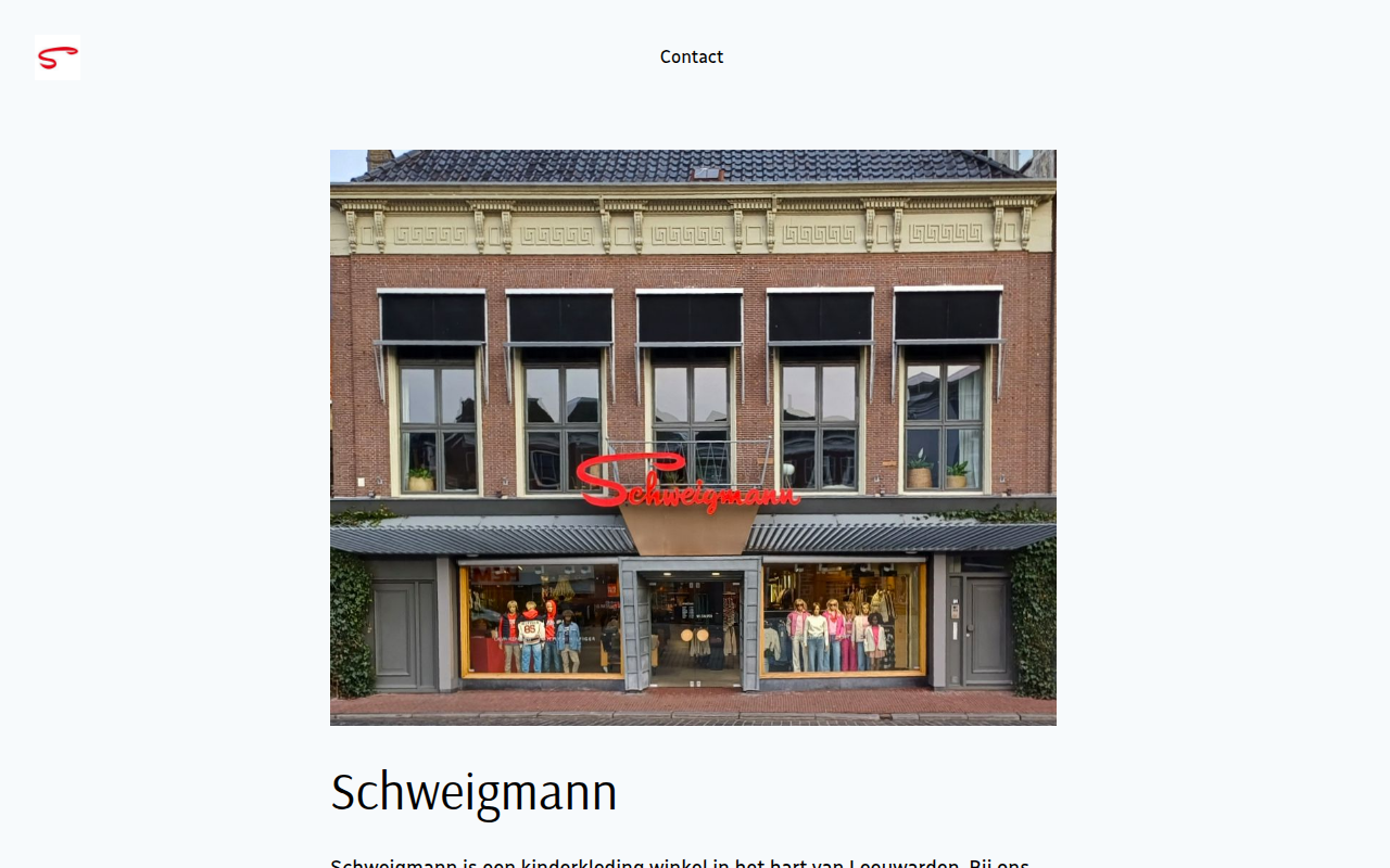 Screenshot van schweigmann.nl