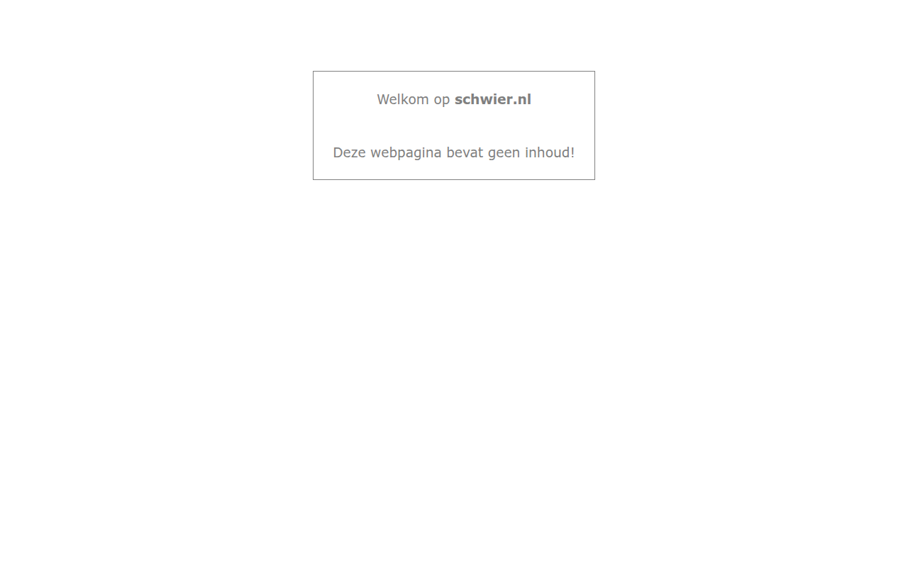 Screenshot van schwier.nl