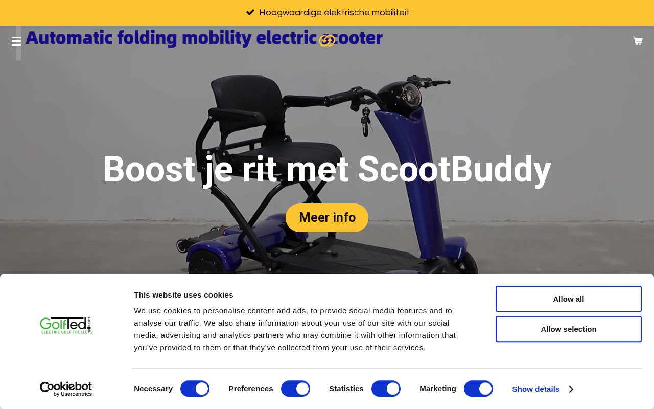 Screenshot van scootbuddy.nl