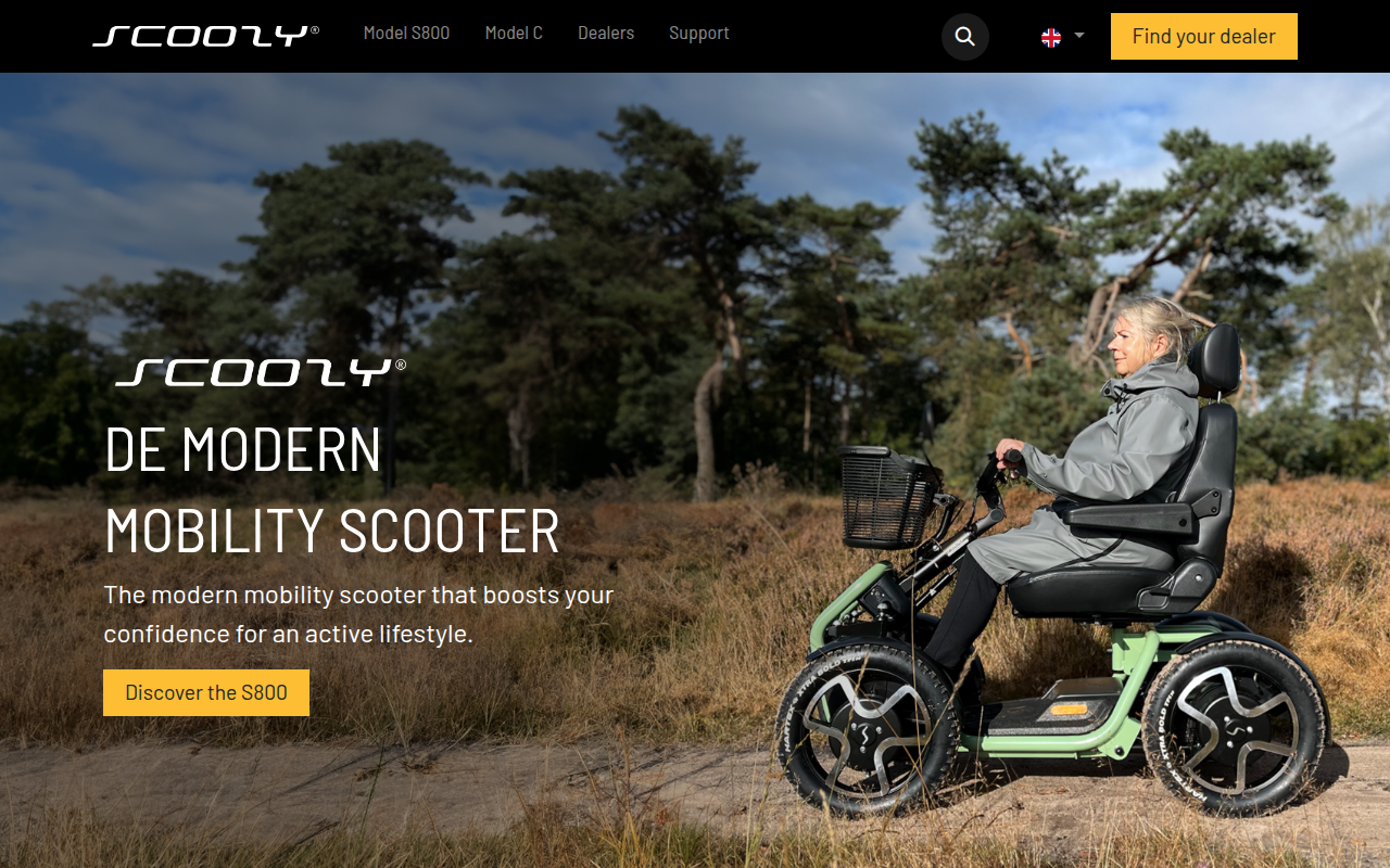Screenshot van scoozy.nl