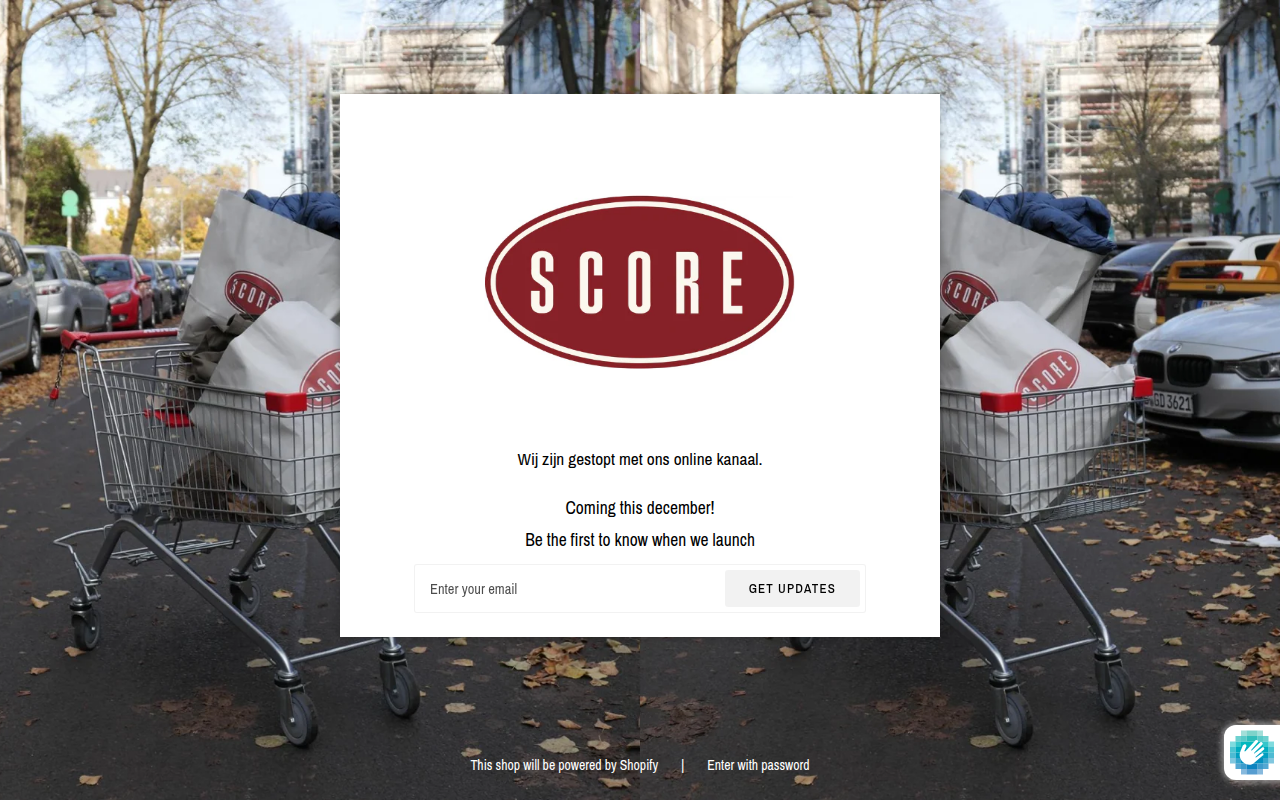 Screenshot van score.nl