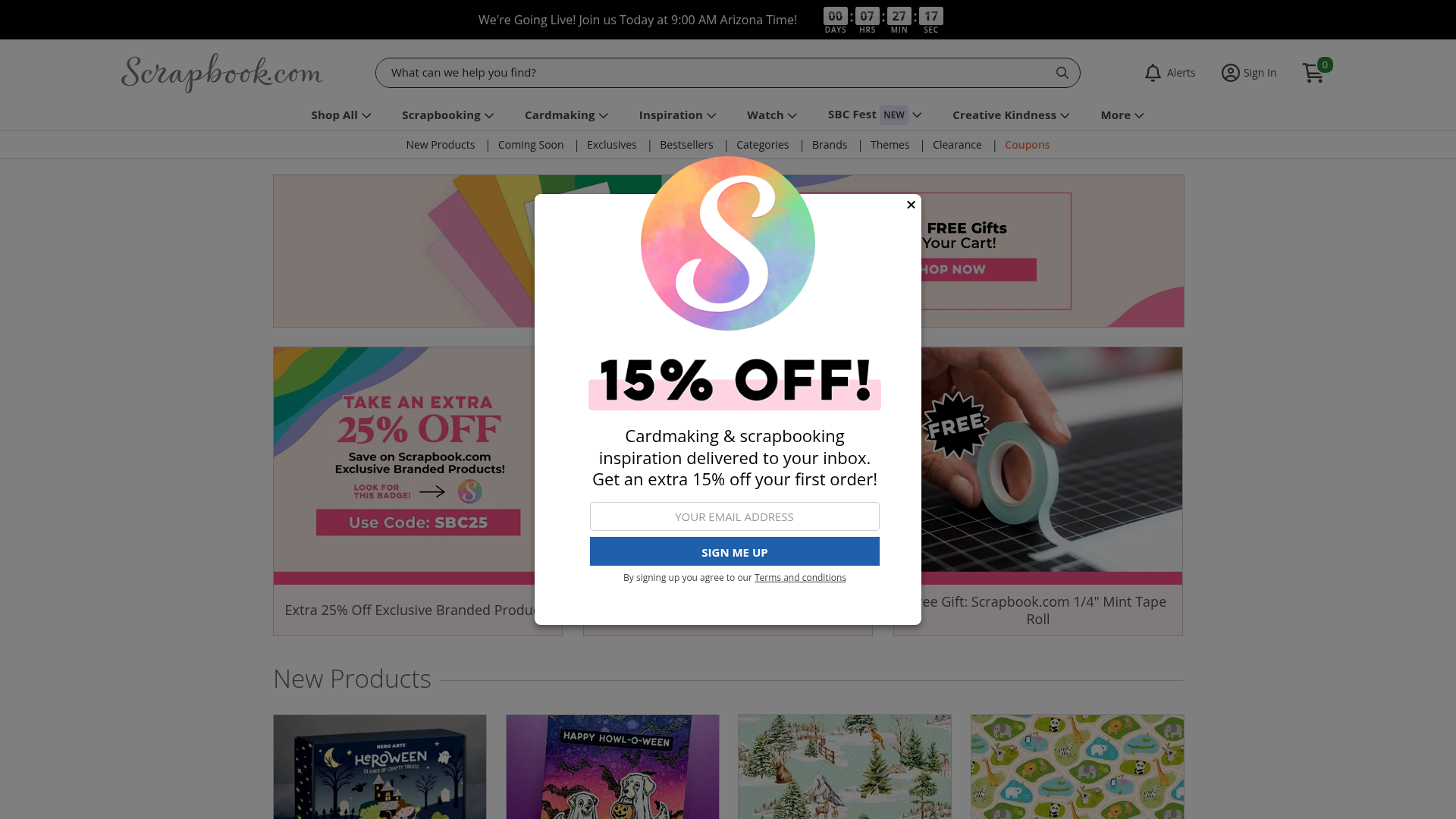 Screenshot van scrapbook.com