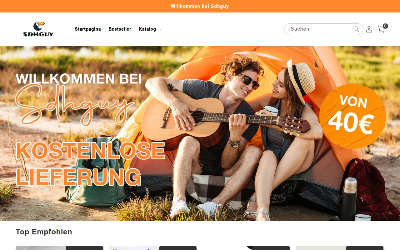 Screenshot van sdhguy.com