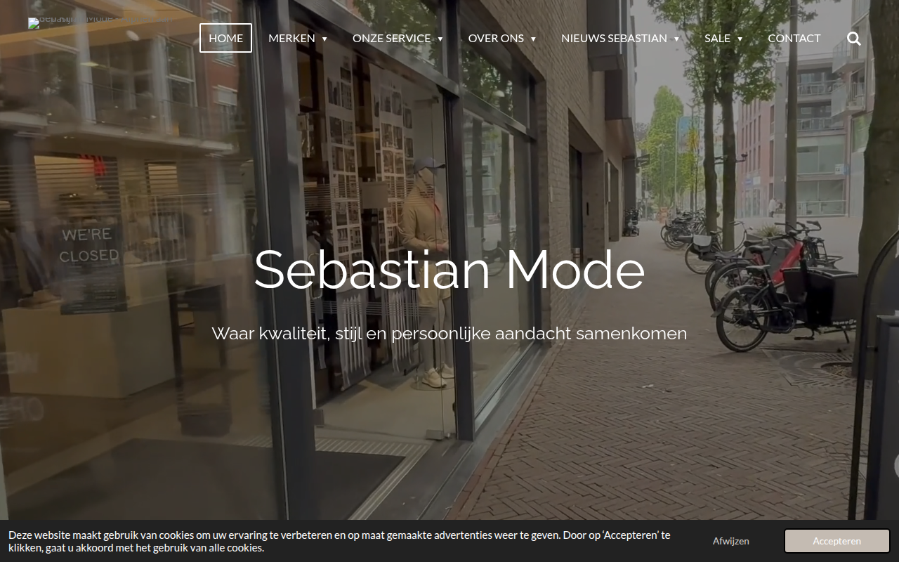 Screenshot van sebastianmode.nl
