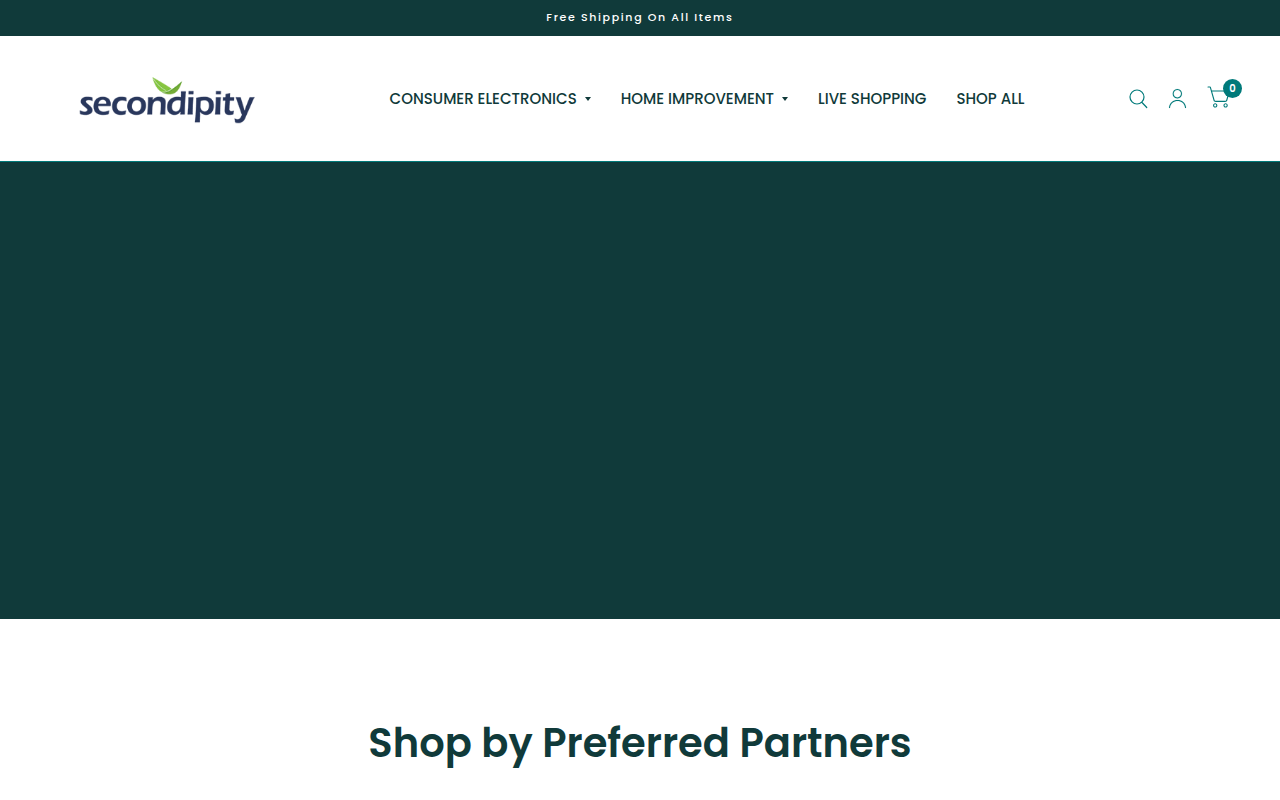 Screenshot van secondipity.com