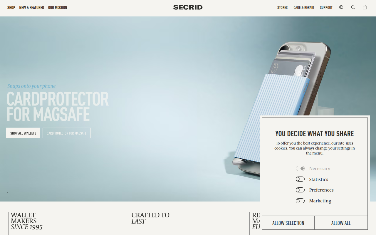 Screenshot van secrid.com
