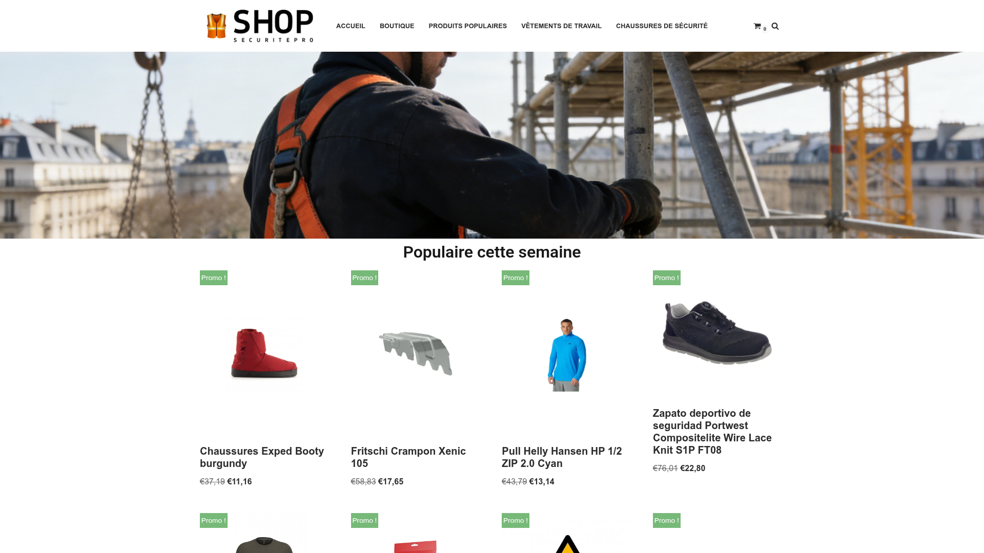 Screenshot van securiteproshop.com