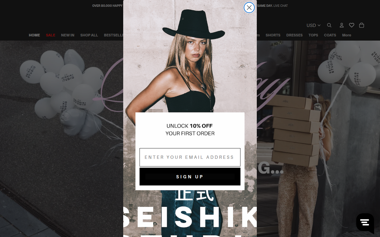 Screenshot van seishikistudio.com