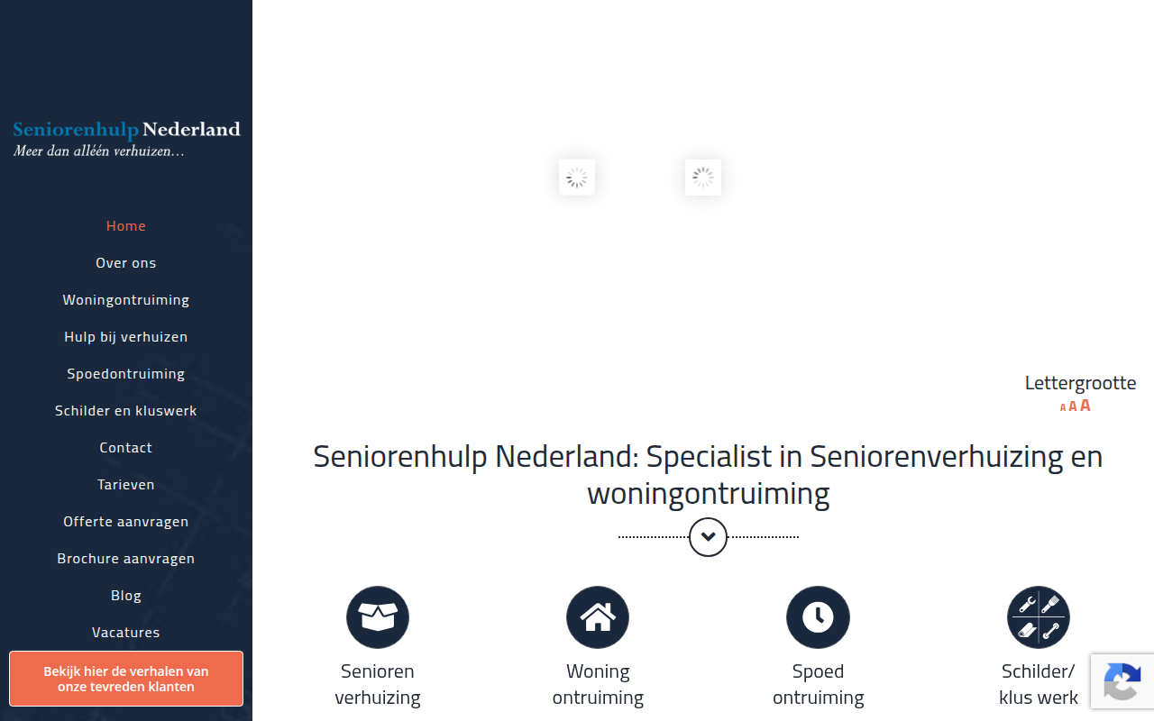 Screenshot van seniorenhulp.com
