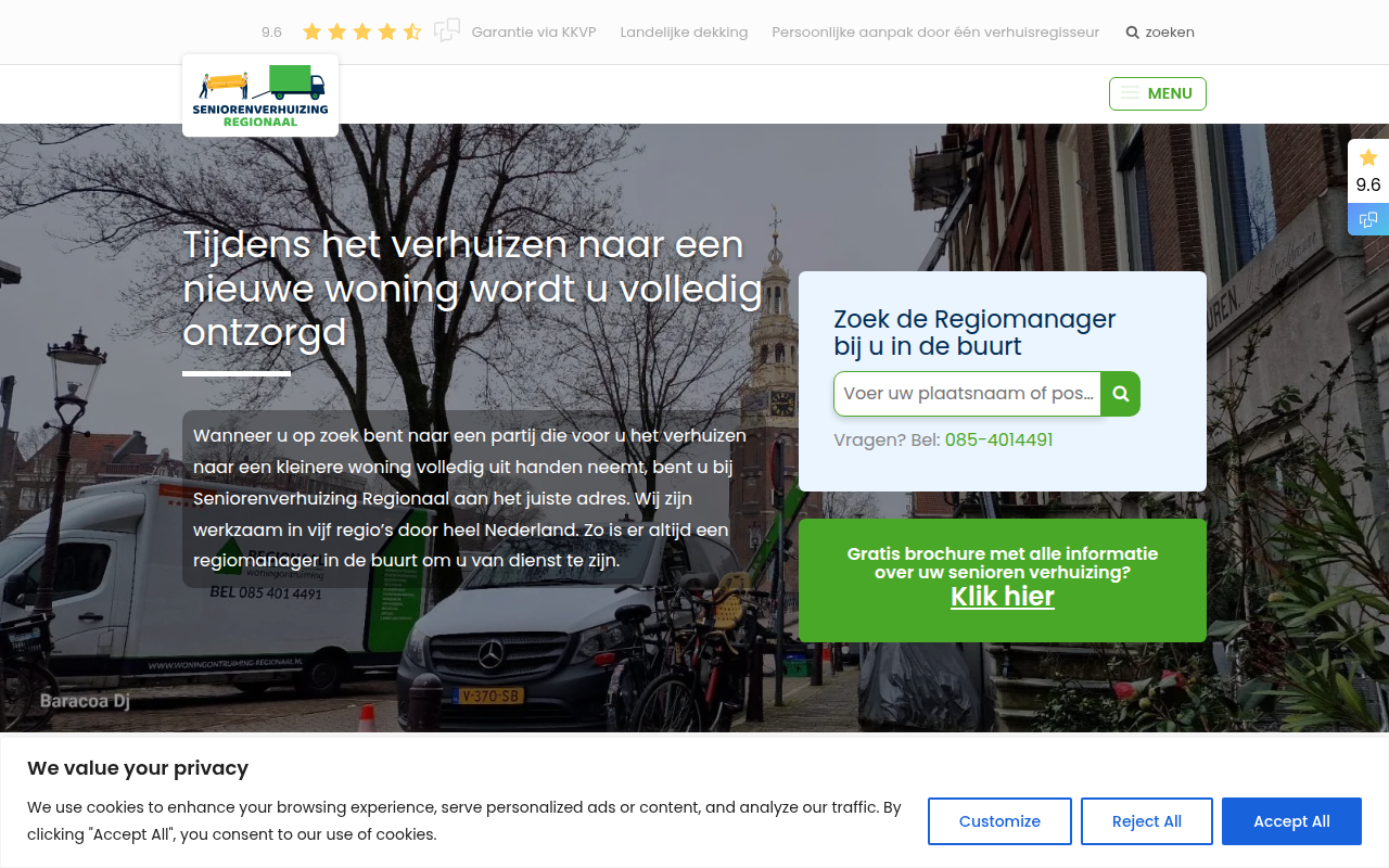 Screenshot van seniorenverhuizing-regionaal.nl
