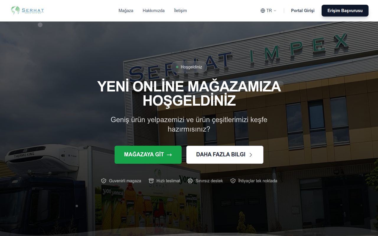 Screenshot van serhat.nl
