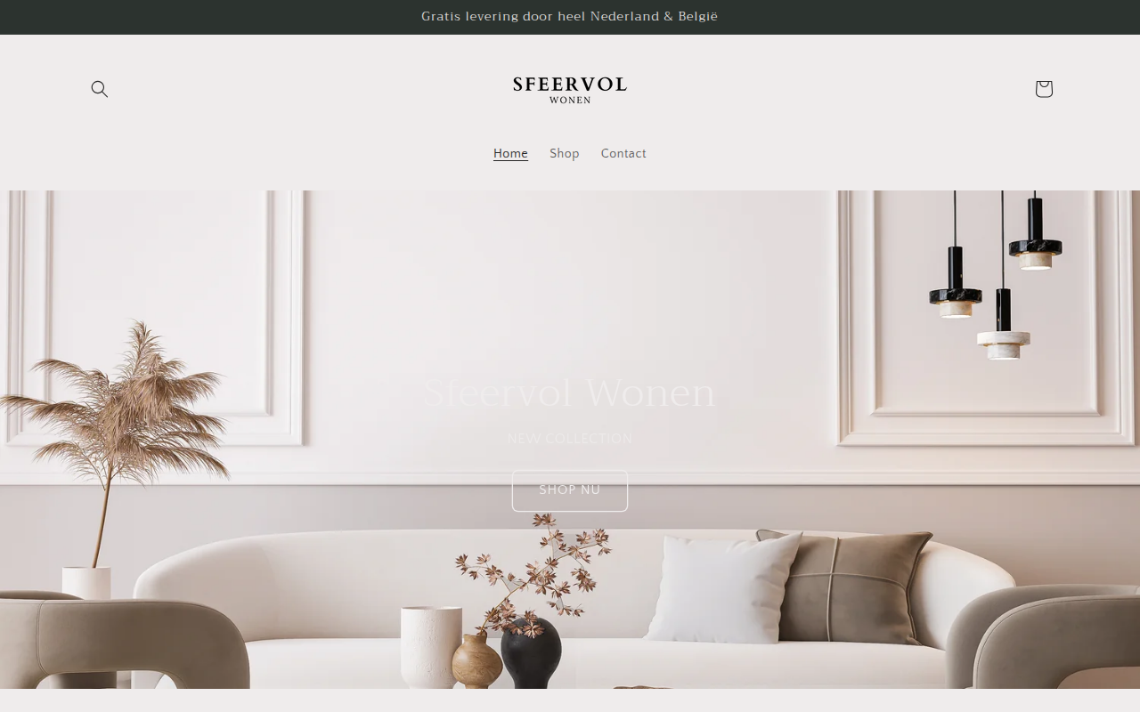 Screenshot van sfeervol-wonen.com