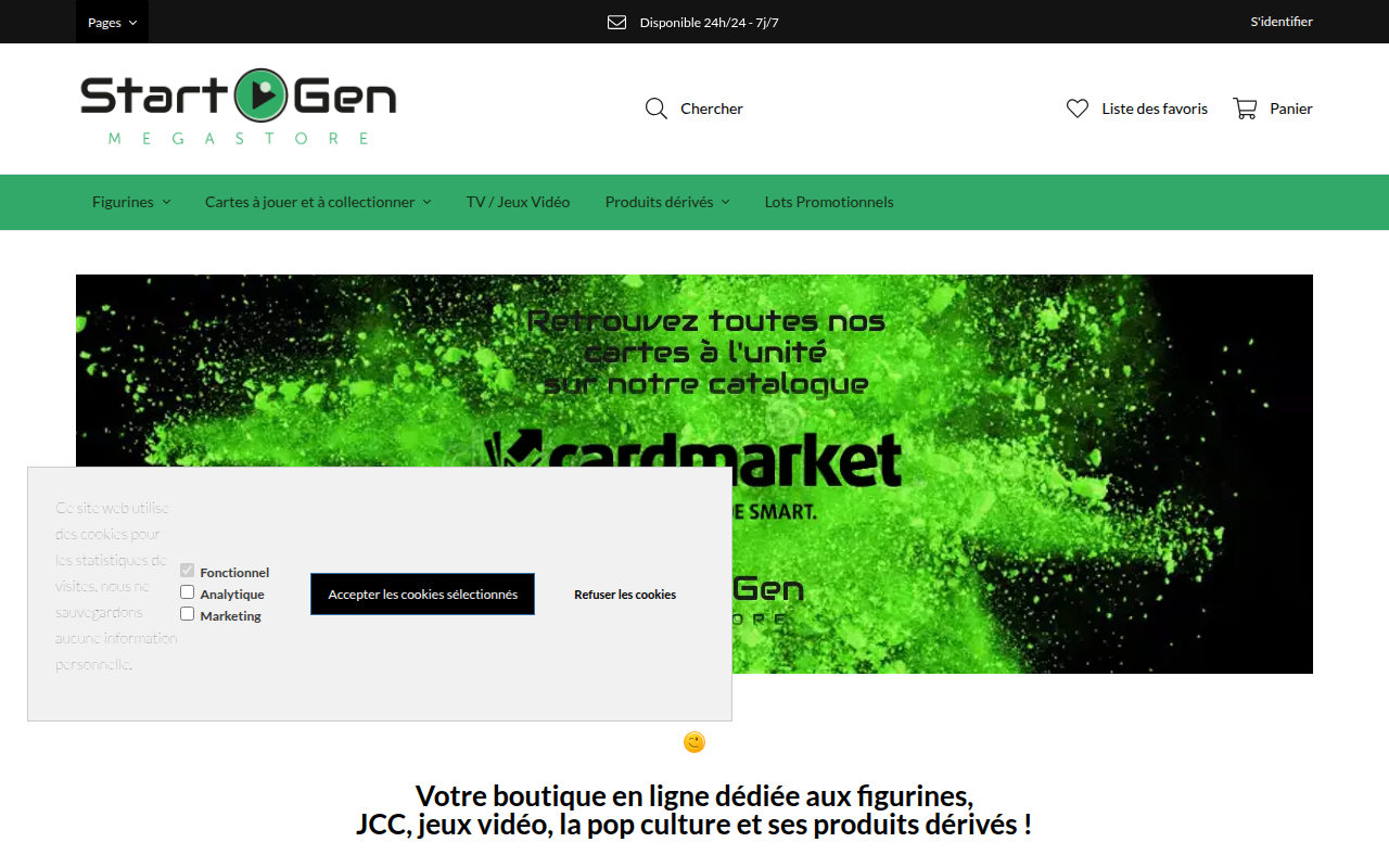 Screenshot van sg-megastore.com