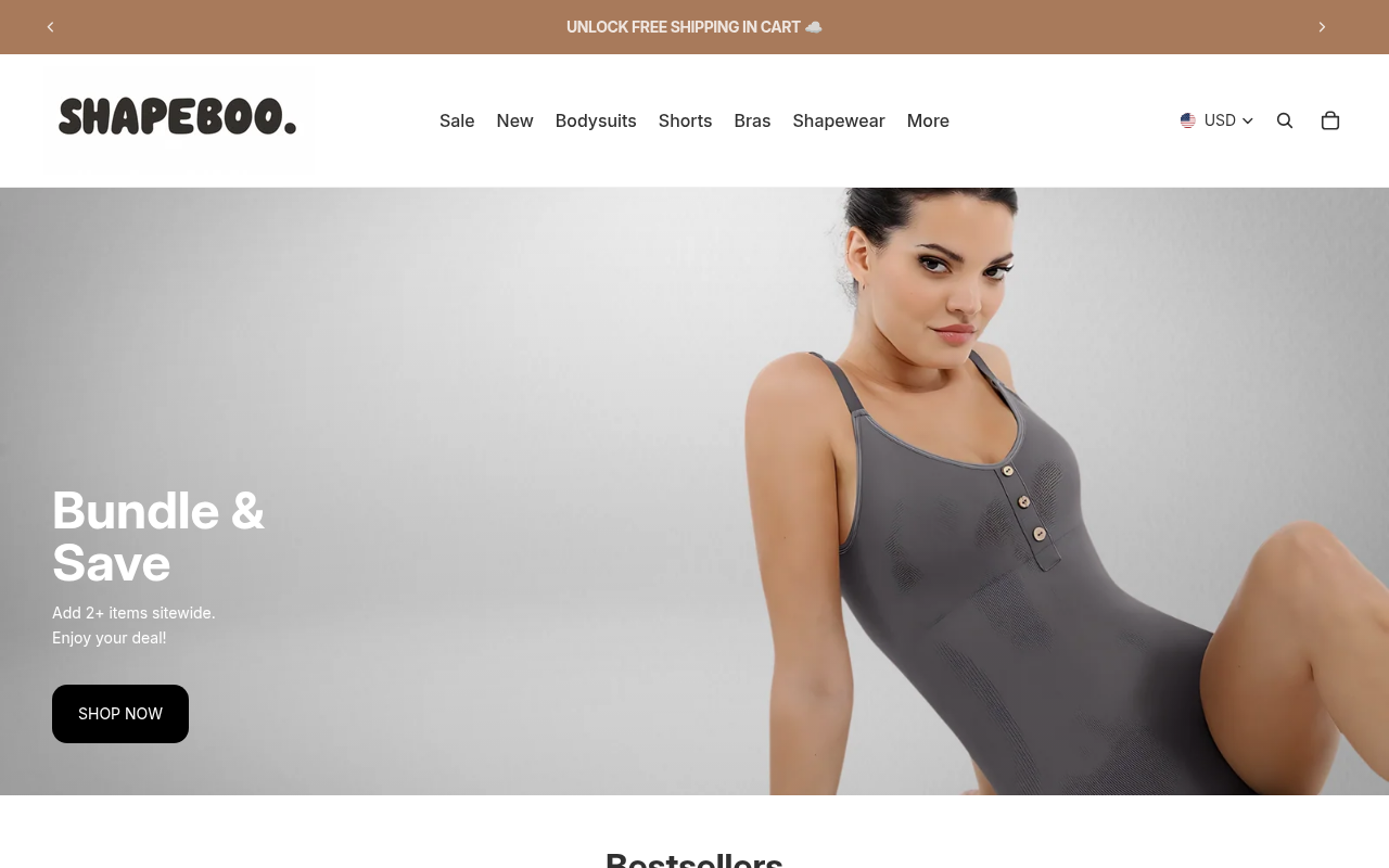 Screenshot van shapeboo.com