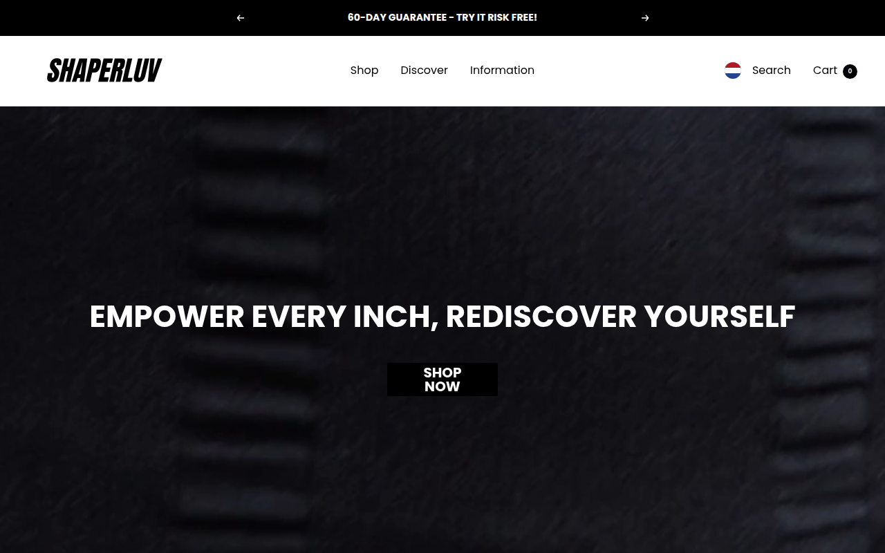 Screenshot van shaperluv.com