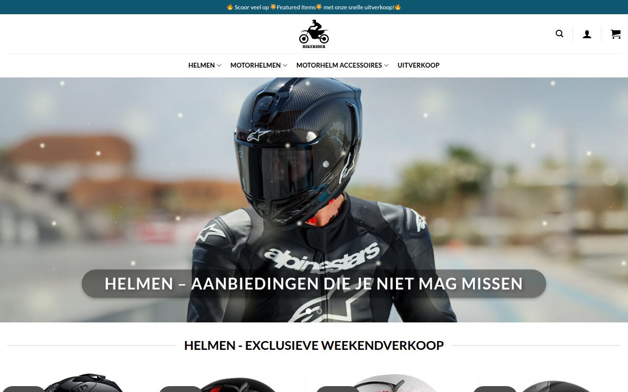 Screenshot van sharkmotorhelmen.com