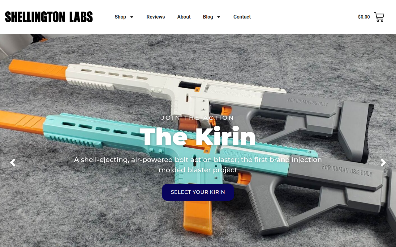 Screenshot van shellingtonlabs.com