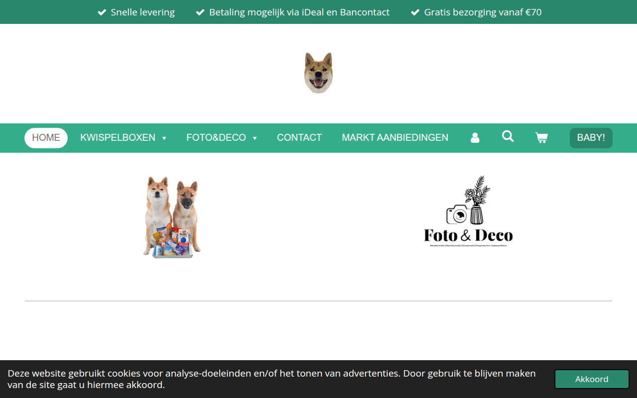 Screenshot van shibas-kwispelbox.nl