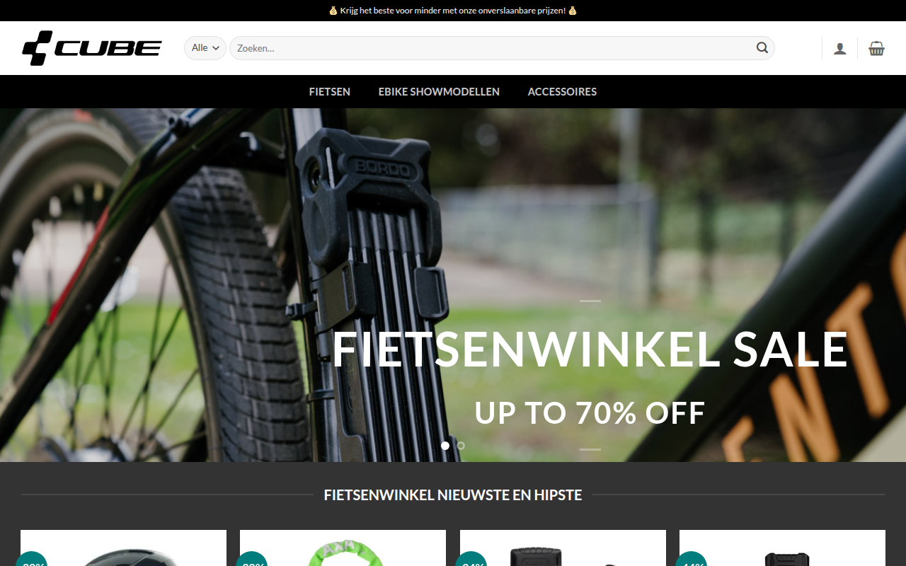 Screenshot van shiftbikenl.com
