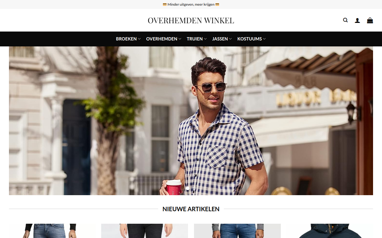 Screenshot van shirt-nl.com