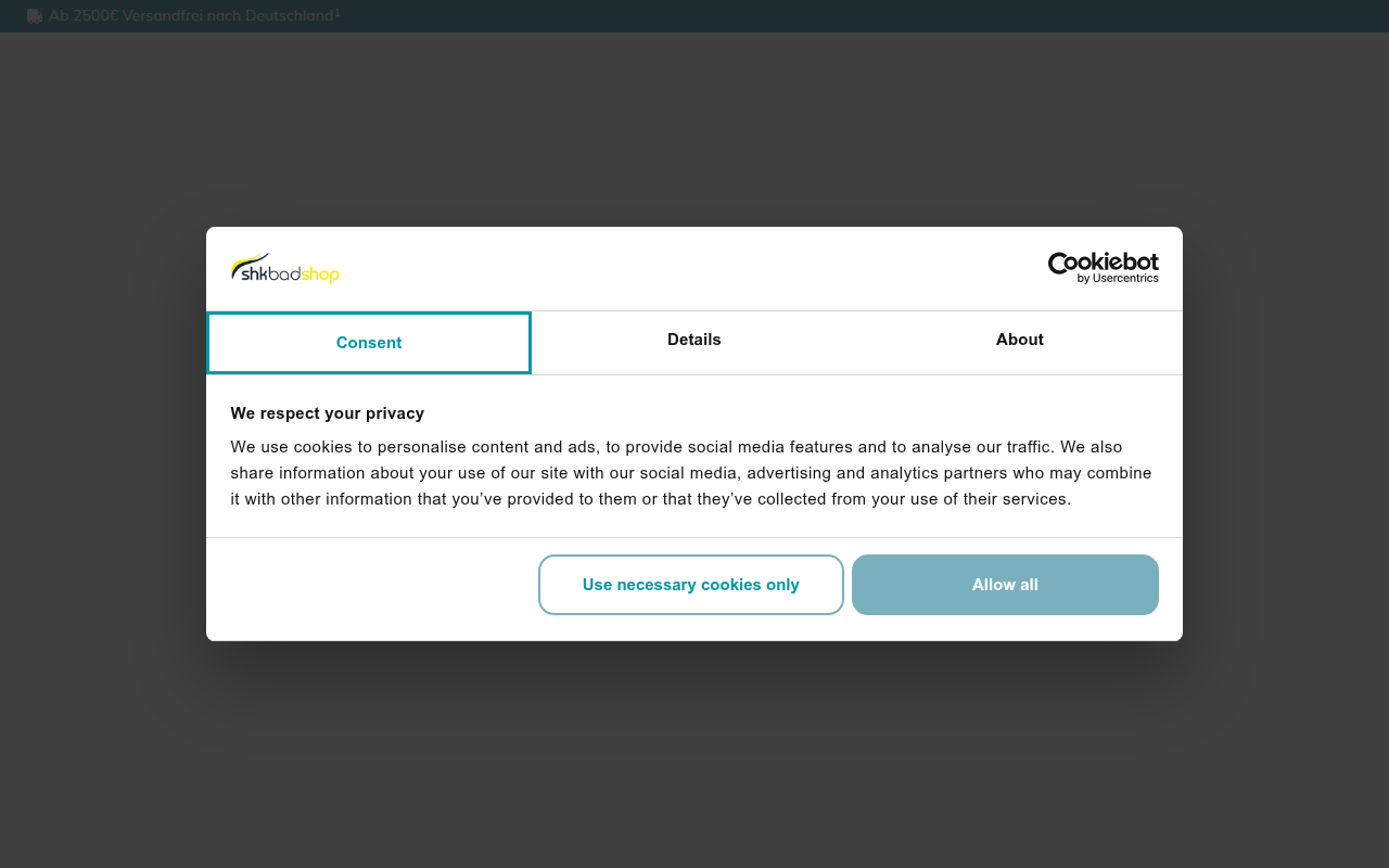 Screenshot van shkshop.com