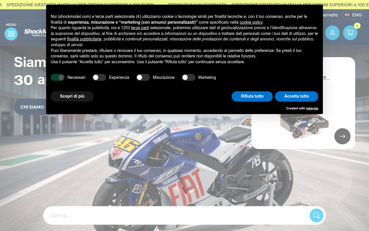 Screenshot van shockmodel.com