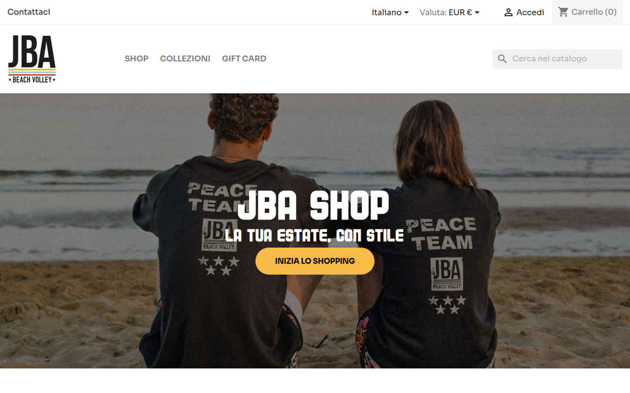 Screenshot van shop.jbabeachvolley.it