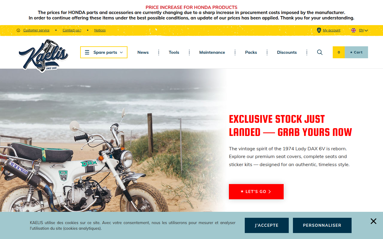 Screenshot van shop-kaelis.fr